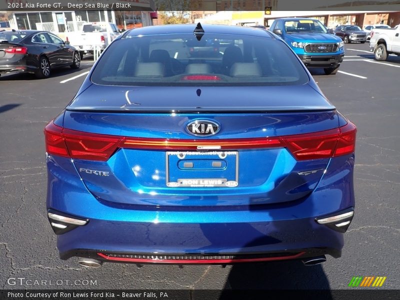 Deep Sea Blue / Black 2021 Kia Forte GT