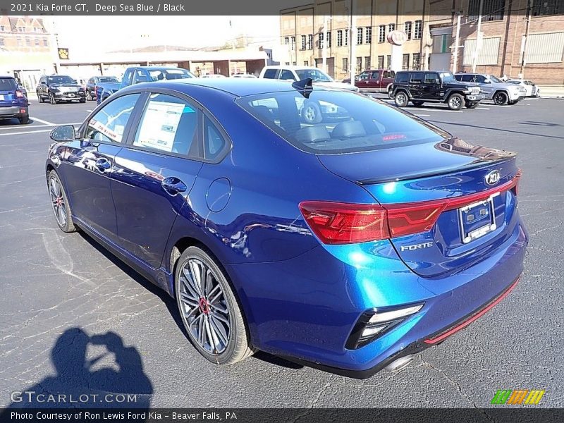 Deep Sea Blue / Black 2021 Kia Forte GT