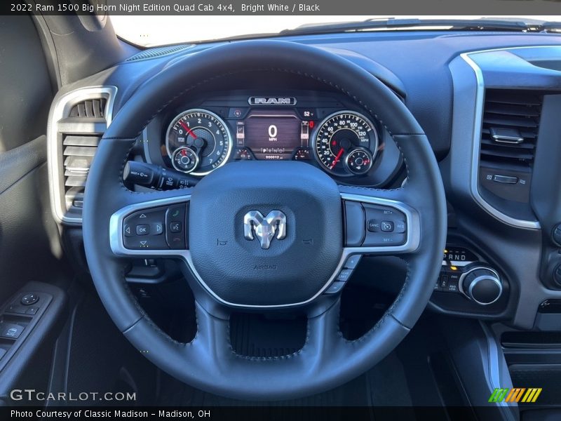 Bright White / Black 2022 Ram 1500 Big Horn Night Edition Quad Cab 4x4