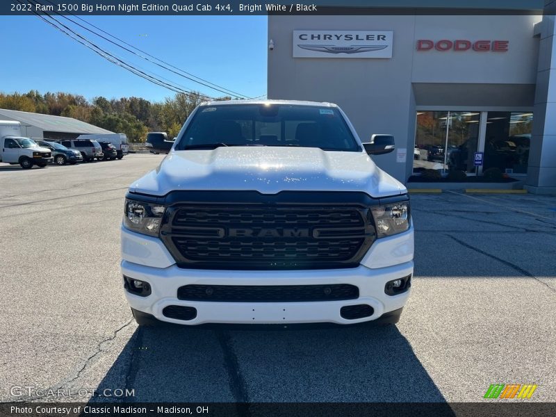 Bright White / Black 2022 Ram 1500 Big Horn Night Edition Quad Cab 4x4