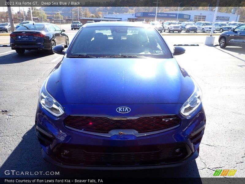 Deep Sea Blue / Black 2021 Kia Forte GT