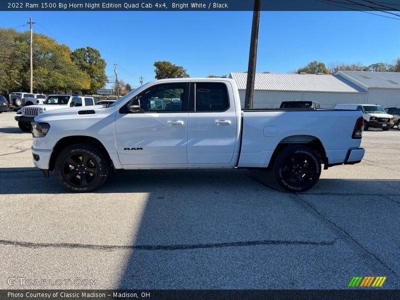 Bright White / Black 2022 Ram 1500 Big Horn Night Edition Quad Cab 4x4