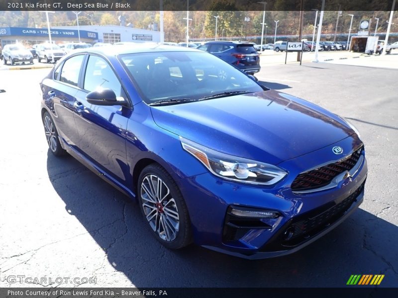 Deep Sea Blue / Black 2021 Kia Forte GT