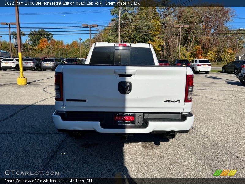 Bright White / Black 2022 Ram 1500 Big Horn Night Edition Quad Cab 4x4