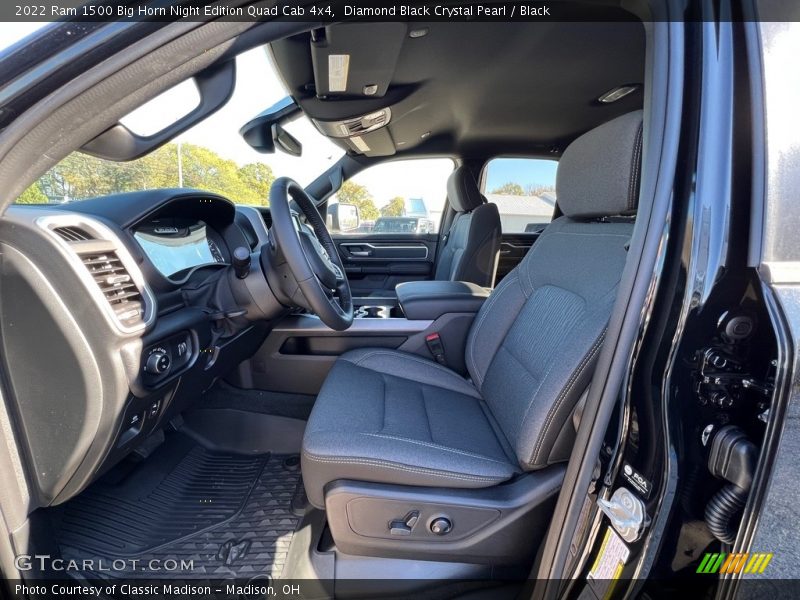 Diamond Black Crystal Pearl / Black 2022 Ram 1500 Big Horn Night Edition Quad Cab 4x4