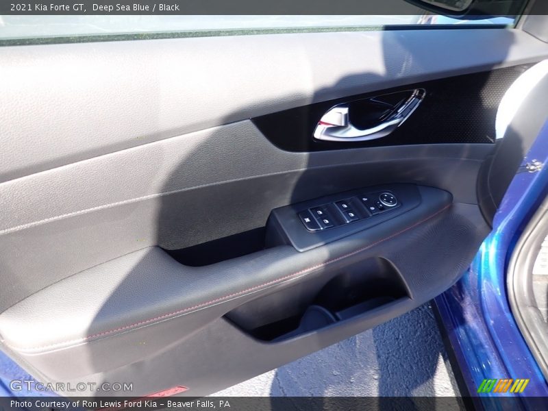 Deep Sea Blue / Black 2021 Kia Forte GT