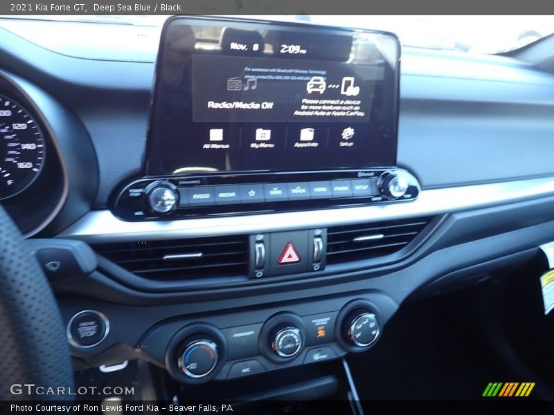 Deep Sea Blue / Black 2021 Kia Forte GT