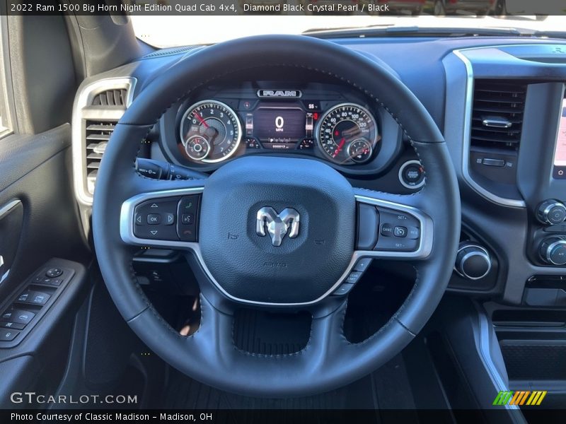 Diamond Black Crystal Pearl / Black 2022 Ram 1500 Big Horn Night Edition Quad Cab 4x4