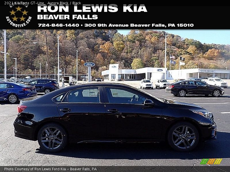 Aurora Black / Black 2021 Kia Forte GT-Line