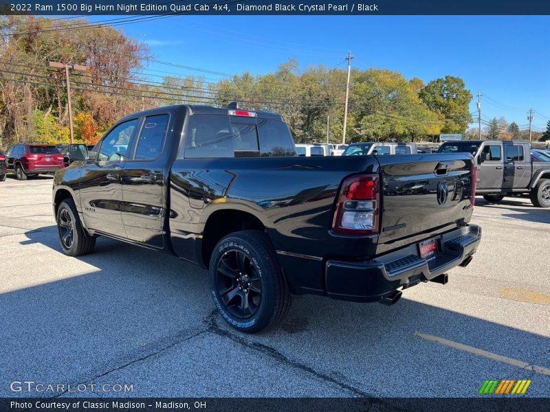 Diamond Black Crystal Pearl / Black 2022 Ram 1500 Big Horn Night Edition Quad Cab 4x4
