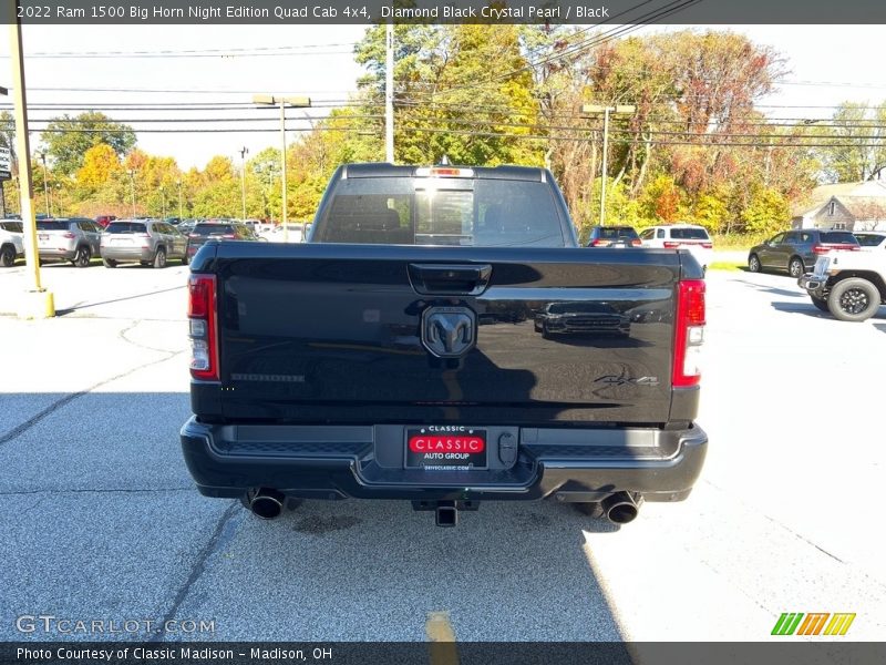 Diamond Black Crystal Pearl / Black 2022 Ram 1500 Big Horn Night Edition Quad Cab 4x4