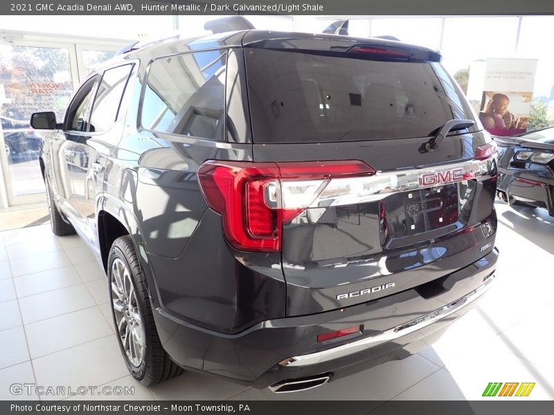 Hunter Metallic / Dark Galvanized/Light Shale 2021 GMC Acadia Denali AWD
