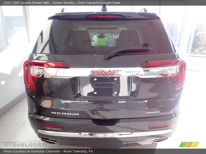Hunter Metallic / Dark Galvanized/Light Shale 2021 GMC Acadia Denali AWD
