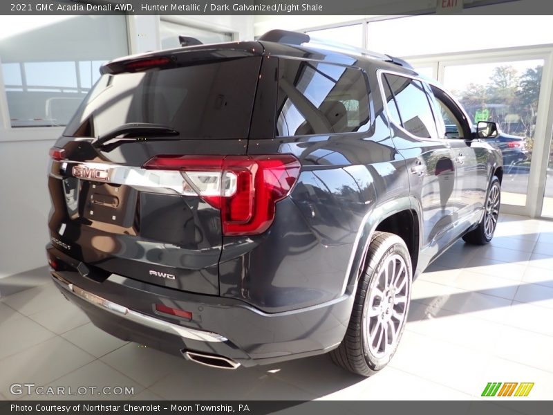 Hunter Metallic / Dark Galvanized/Light Shale 2021 GMC Acadia Denali AWD