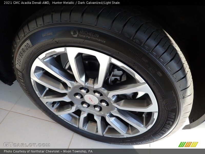 Hunter Metallic / Dark Galvanized/Light Shale 2021 GMC Acadia Denali AWD