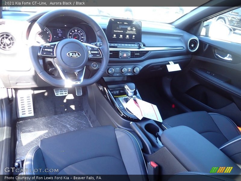Aurora Black / Black 2021 Kia Forte GT-Line