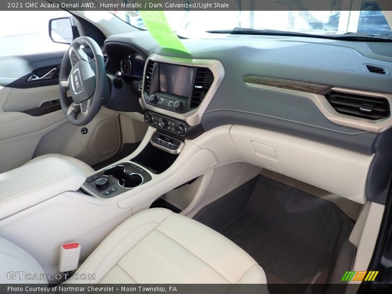 Hunter Metallic / Dark Galvanized/Light Shale 2021 GMC Acadia Denali AWD