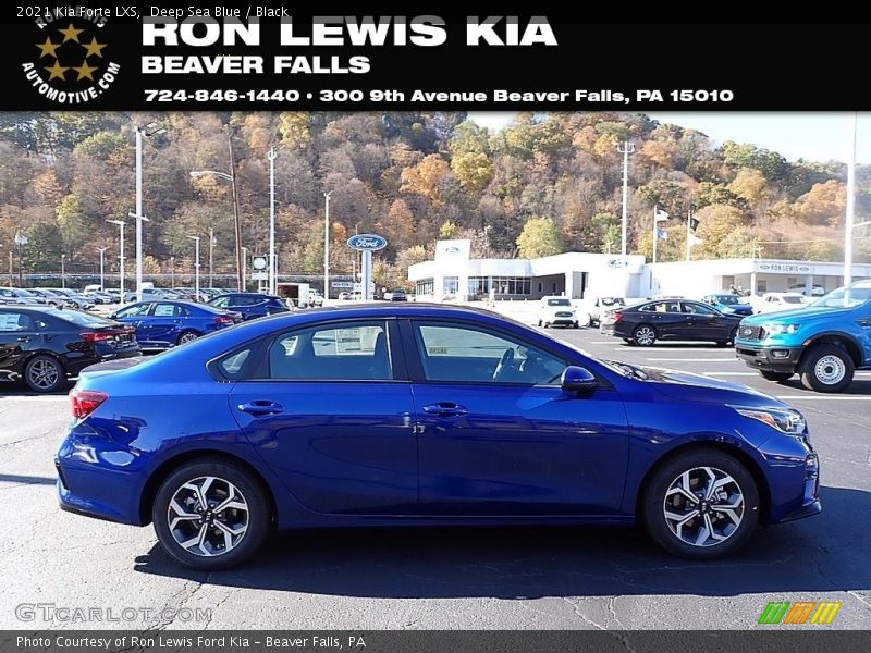 Deep Sea Blue / Black 2021 Kia Forte LXS