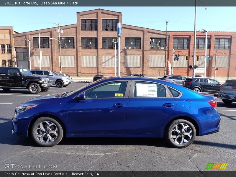 Deep Sea Blue / Black 2021 Kia Forte LXS