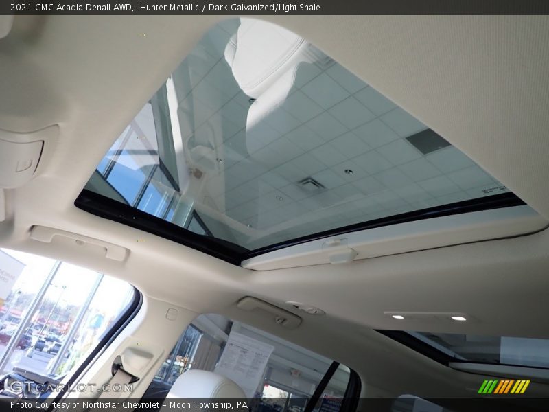 Hunter Metallic / Dark Galvanized/Light Shale 2021 GMC Acadia Denali AWD
