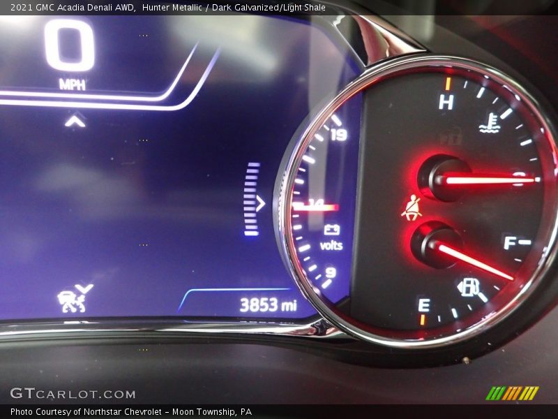 Hunter Metallic / Dark Galvanized/Light Shale 2021 GMC Acadia Denali AWD