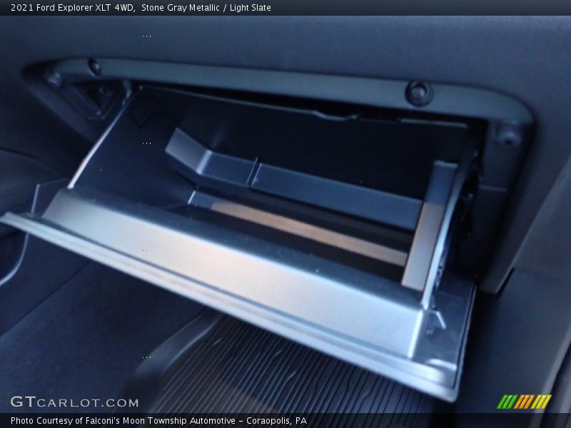 Stone Gray Metallic / Light Slate 2021 Ford Explorer XLT 4WD