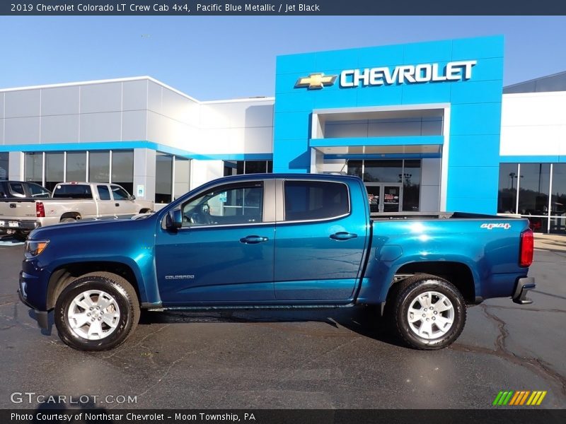 Pacific Blue Metallic / Jet Black 2019 Chevrolet Colorado LT Crew Cab 4x4