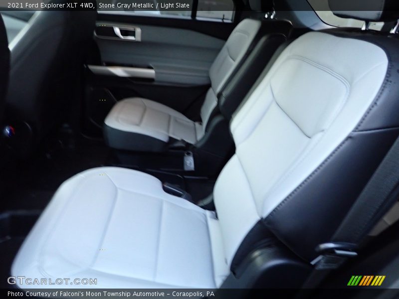Stone Gray Metallic / Light Slate 2021 Ford Explorer XLT 4WD