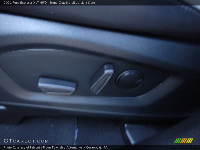 Stone Gray Metallic / Light Slate 2021 Ford Explorer XLT 4WD