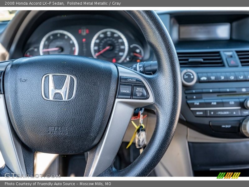 Polished Metal Metallic / Gray 2008 Honda Accord LX-P Sedan