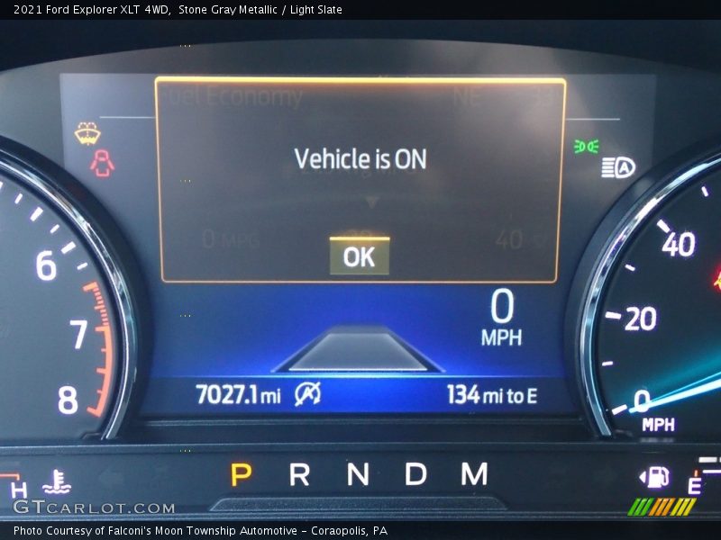 Stone Gray Metallic / Light Slate 2021 Ford Explorer XLT 4WD