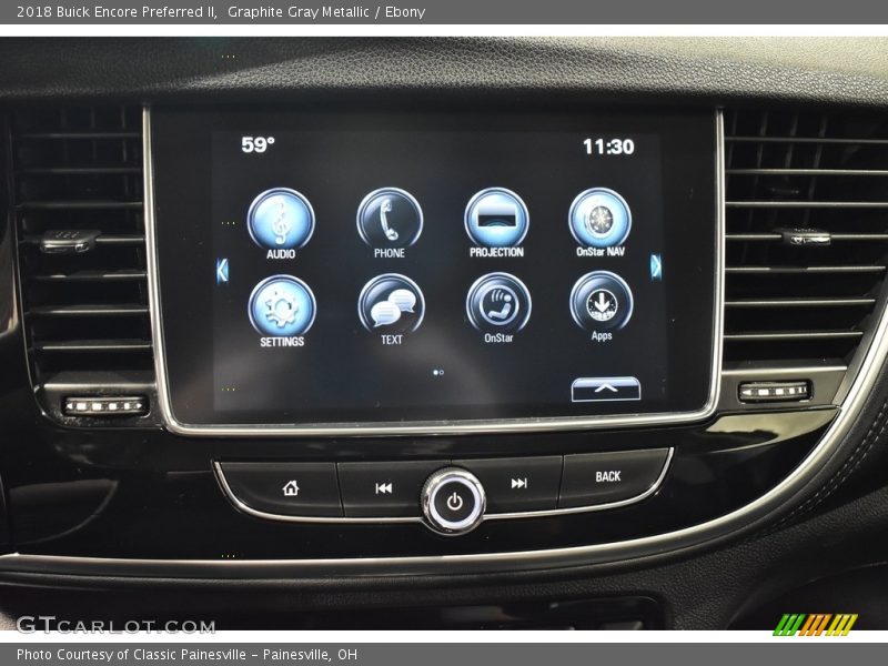 Graphite Gray Metallic / Ebony 2018 Buick Encore Preferred II
