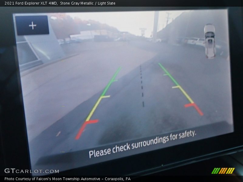 Stone Gray Metallic / Light Slate 2021 Ford Explorer XLT 4WD