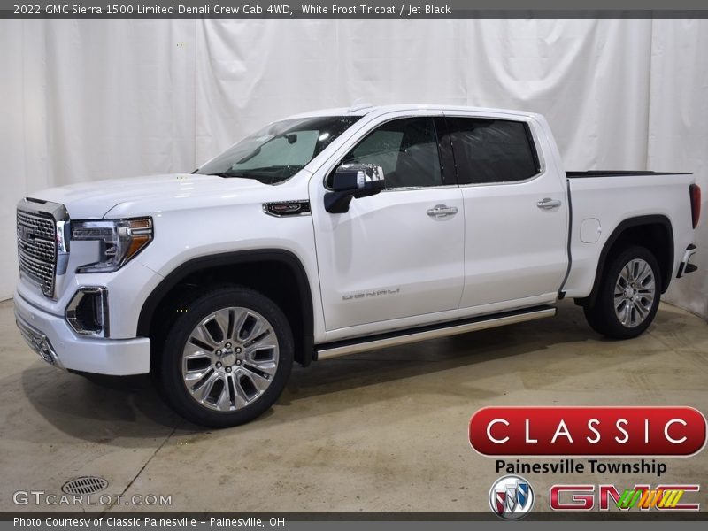 White Frost Tricoat / Jet Black 2022 GMC Sierra 1500 Limited Denali Crew Cab 4WD
