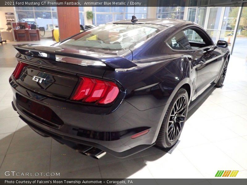 Antimatter Blue Metallic / Ebony 2021 Ford Mustang GT Premium Fastback