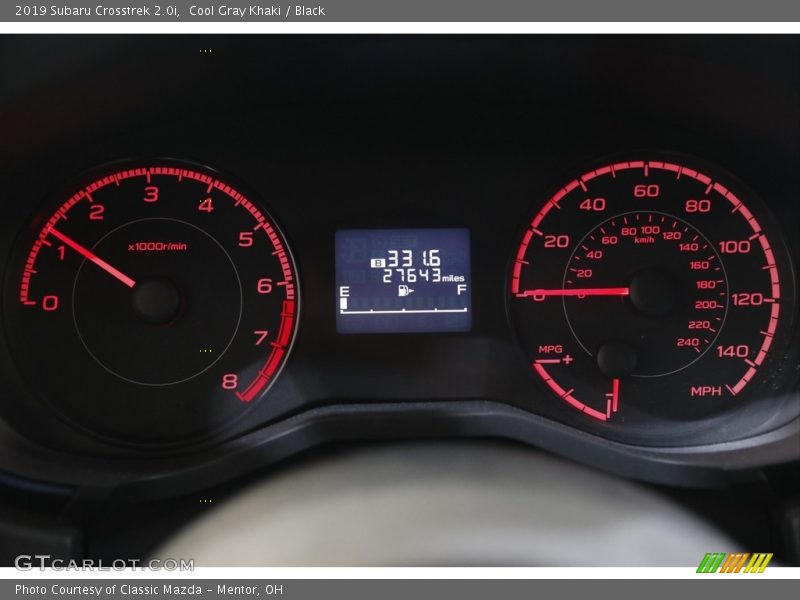 Cool Gray Khaki / Black 2019 Subaru Crosstrek 2.0i