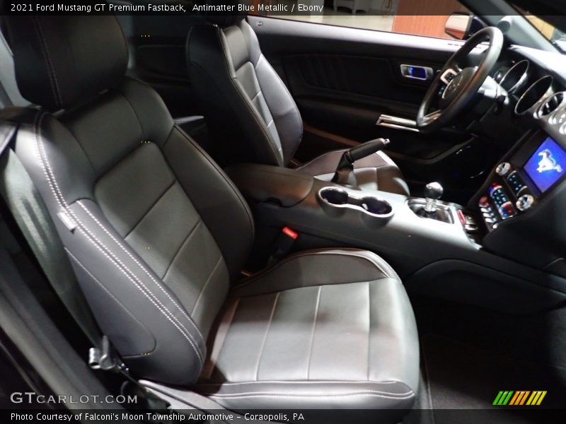 Antimatter Blue Metallic / Ebony 2021 Ford Mustang GT Premium Fastback
