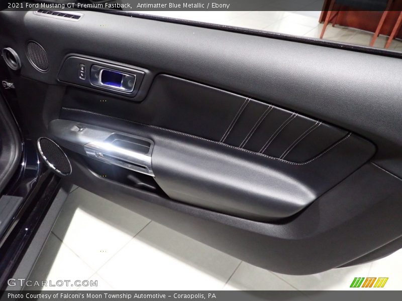 Antimatter Blue Metallic / Ebony 2021 Ford Mustang GT Premium Fastback