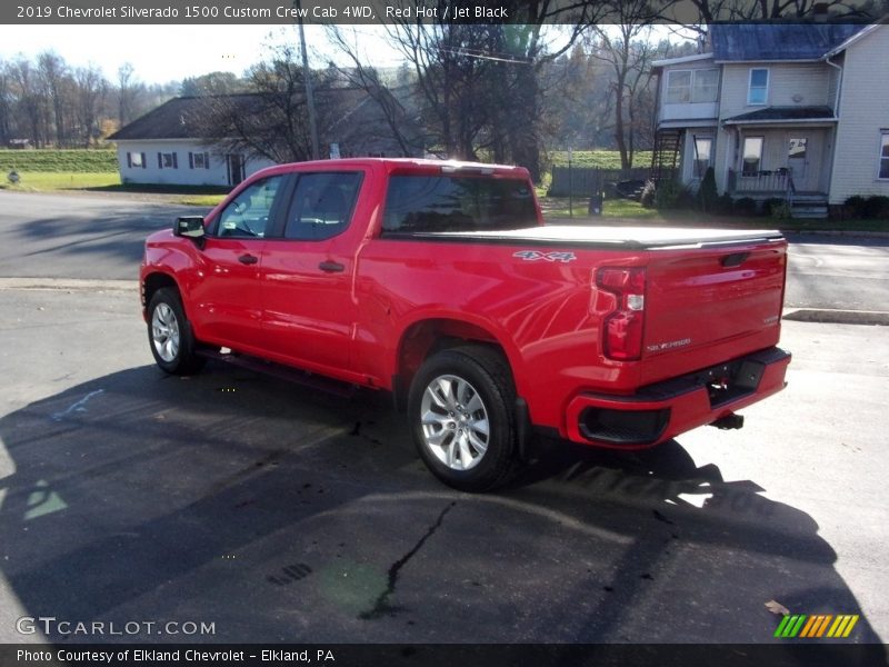 Red Hot / Jet Black 2019 Chevrolet Silverado 1500 Custom Crew Cab 4WD