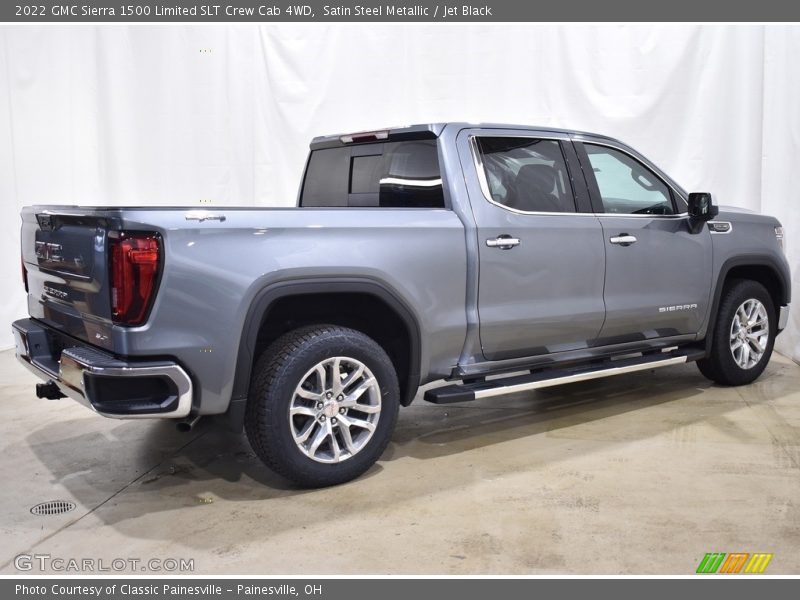 Satin Steel Metallic / Jet Black 2022 GMC Sierra 1500 Limited SLT Crew Cab 4WD