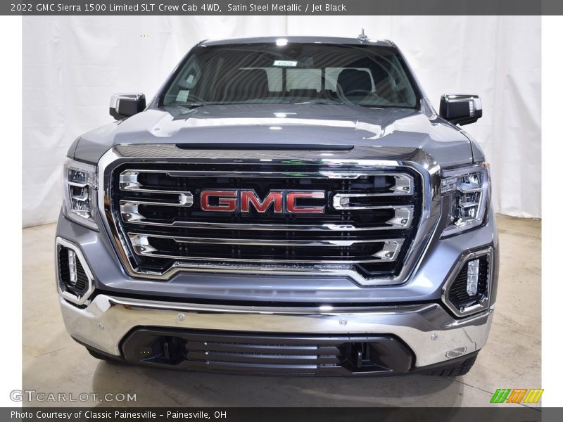 Satin Steel Metallic / Jet Black 2022 GMC Sierra 1500 Limited SLT Crew Cab 4WD