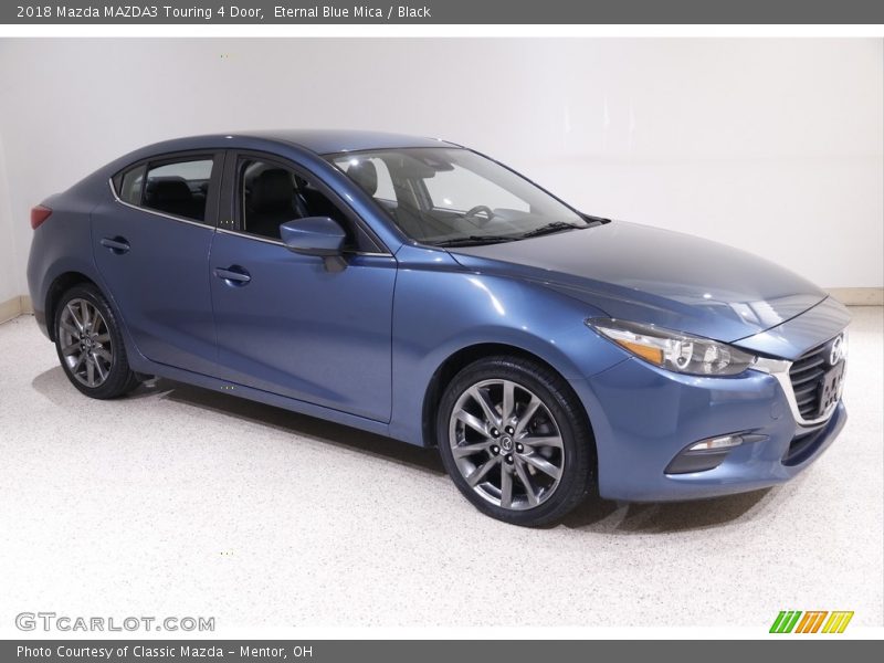 Eternal Blue Mica / Black 2018 Mazda MAZDA3 Touring 4 Door