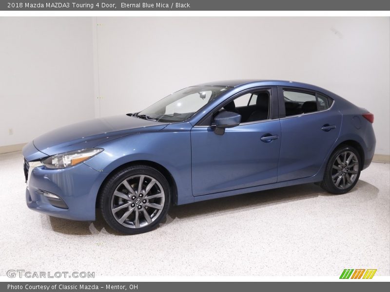 Eternal Blue Mica / Black 2018 Mazda MAZDA3 Touring 4 Door