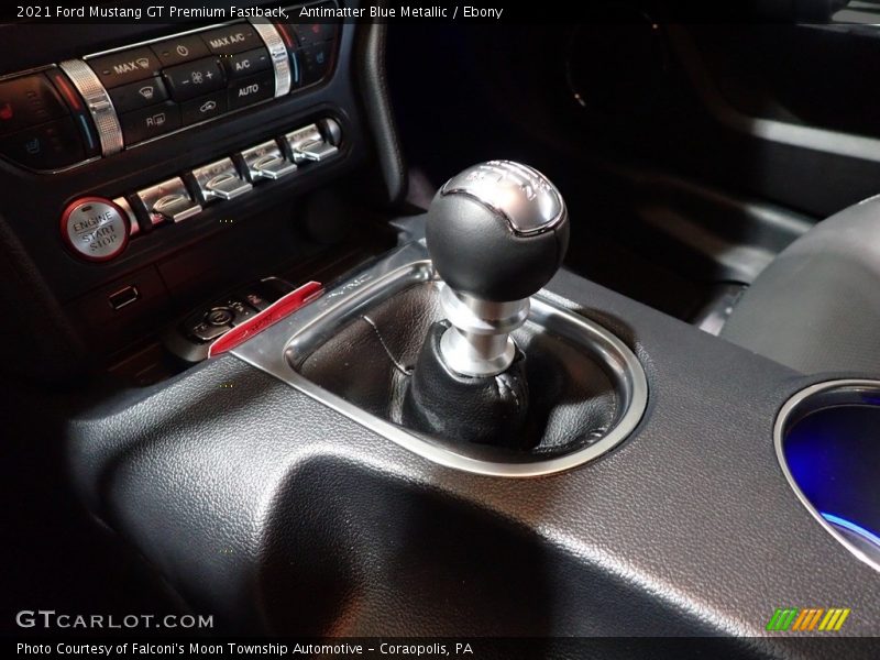 Antimatter Blue Metallic / Ebony 2021 Ford Mustang GT Premium Fastback