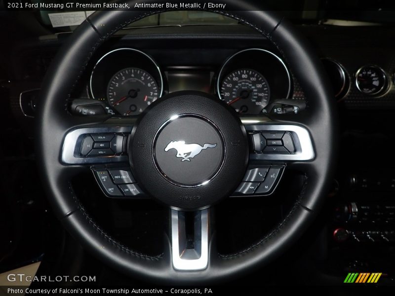 Antimatter Blue Metallic / Ebony 2021 Ford Mustang GT Premium Fastback