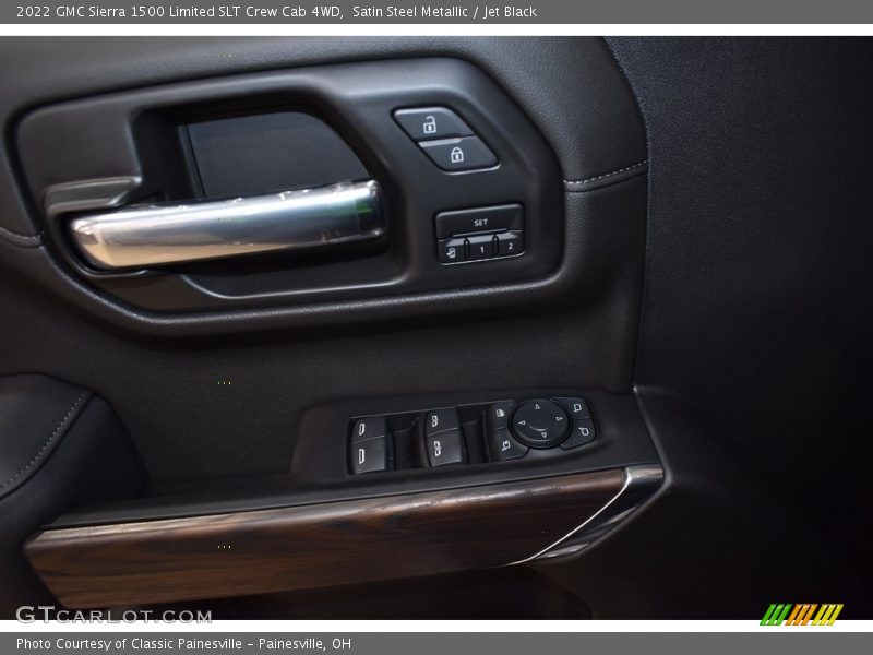 Satin Steel Metallic / Jet Black 2022 GMC Sierra 1500 Limited SLT Crew Cab 4WD