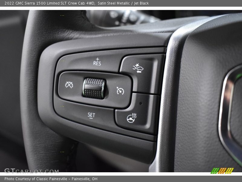 Satin Steel Metallic / Jet Black 2022 GMC Sierra 1500 Limited SLT Crew Cab 4WD