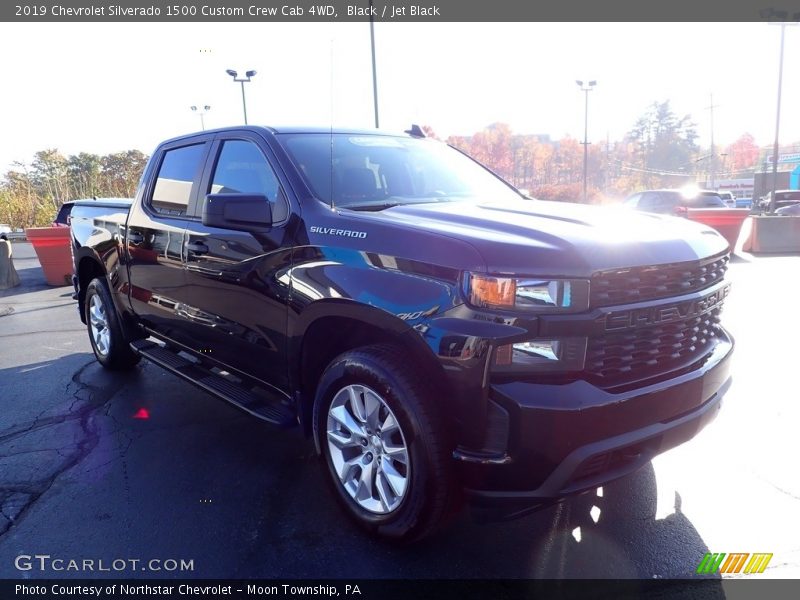 Black / Jet Black 2019 Chevrolet Silverado 1500 Custom Crew Cab 4WD