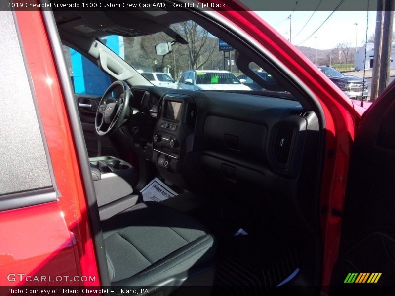 Red Hot / Jet Black 2019 Chevrolet Silverado 1500 Custom Crew Cab 4WD
