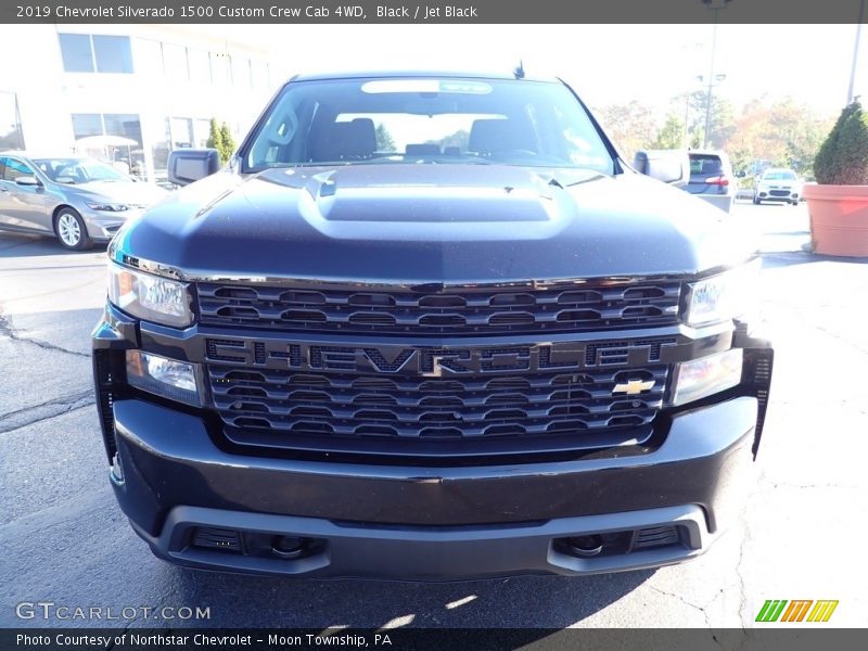 Black / Jet Black 2019 Chevrolet Silverado 1500 Custom Crew Cab 4WD